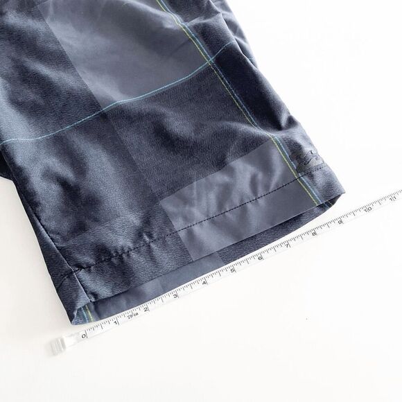 Billabong Men Shorts Platinum Hydro 4-Way Stretch Zip Front Checked Gray Size 31 - Picture 8 of 9